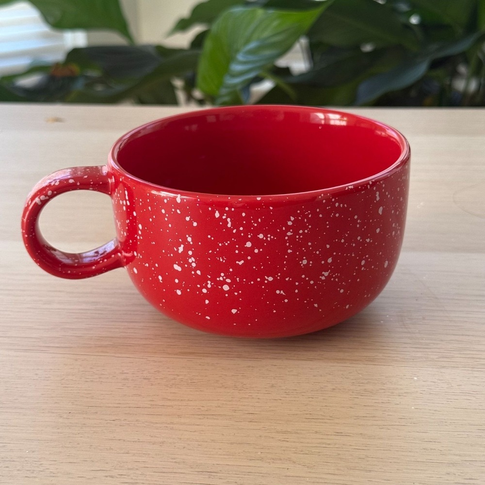 Starbucks 2019 Red Speckled Ceramic Mug 16 Fl Oz Microwave & Dishwasher Safe